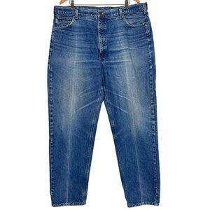 Carhartt Men's Relaxed Fit B17 Work Jeans 42x34 Tapered Leg Cotton Blue